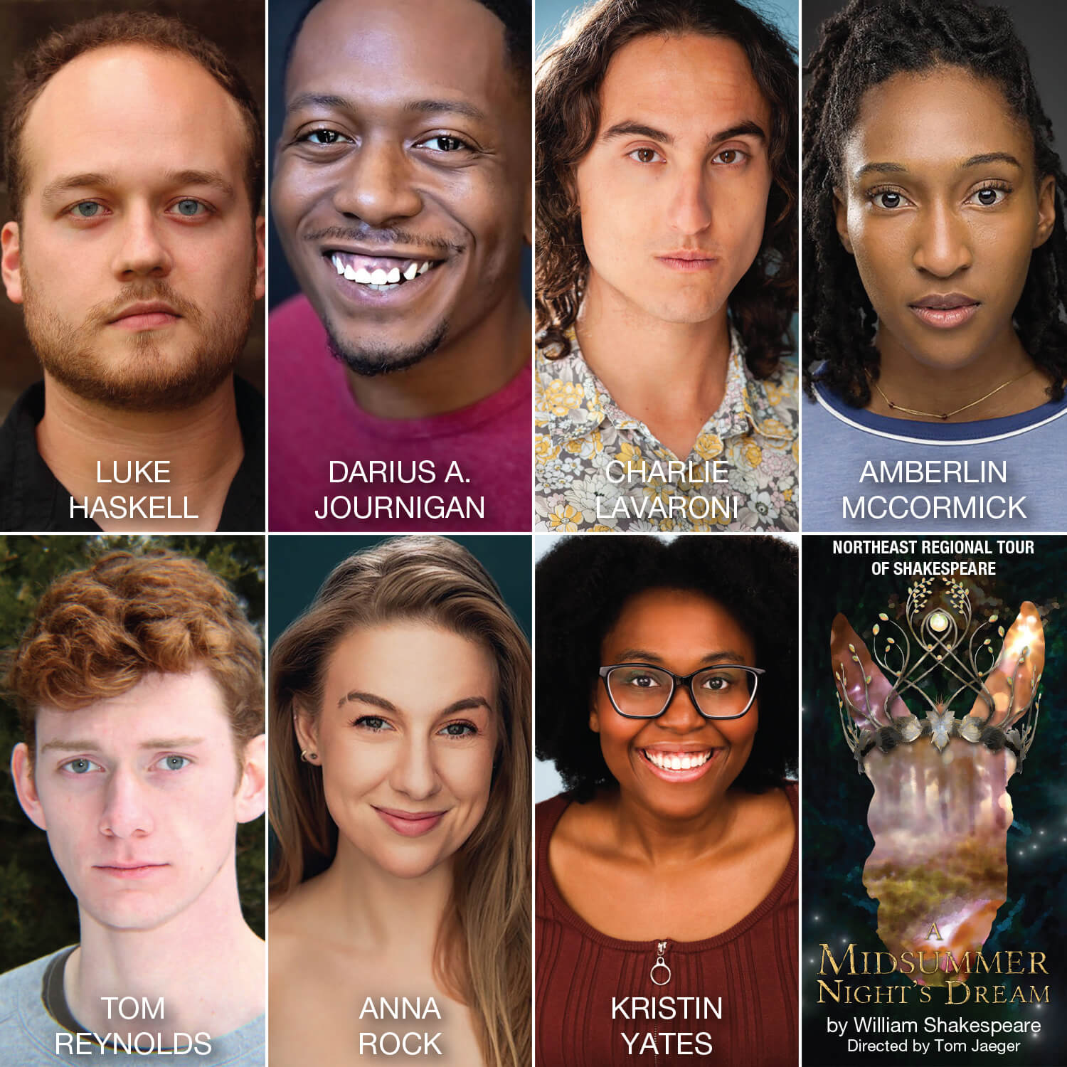 Cast Announced for Northeast Regional Tour of Shakespeare’s A Midsummer Night’s Dream