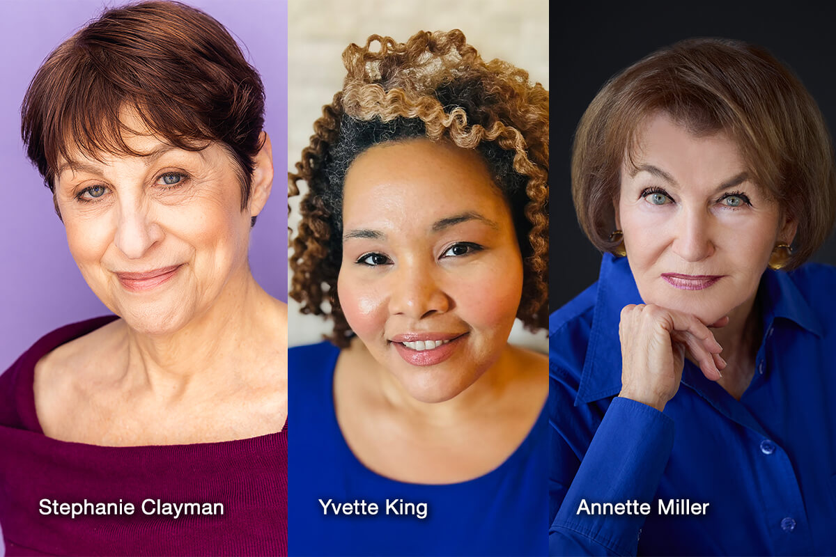 headshots of three women - one is white in her fifties, one is latina in her twenties, and one is white in her eighties