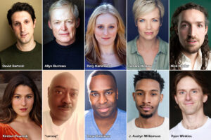cast grid of 10 actors
